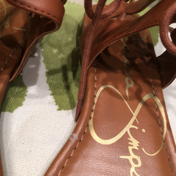🌻Jessica Simpson flat ankle laced sandals - Picture 4 of 6